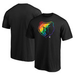 Men's Fanatics Branded Black Memphis Grizzlies Team Pride Logo T-Shirt