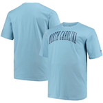 Men's Champion Carolina Blue North Carolina Tar Heels Big & Tall Arch Team Logo T-Shirt