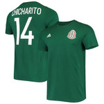 Men's adidas Chicharito Green Mexico National Team Amplifier Name & Number T-Shirt