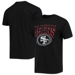 Men's Junk Food Black San Francisco 49ers Bold Logo T-Shirt