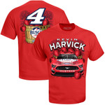 Men's Stewart-Haas Racing Team Collection Red Kevin Harvick Busch Light Apple 2-Spot T-Shirt