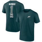 Men's Fanatics Branded Green Philadelphia Eagles Number One Dad T-Shirt