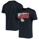 Men's Champion Navy Gonzaga Bulldogs Wordmark Slash T-Shirt