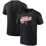 Men's Fanatics Branded Black USC Trojans 2022 NCAA Men's Basketball Tournament March Madness T-Shirt