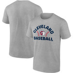 Men's Fanatics Branded Heathered Gray Cleveland Guardians Iconic Go for Two T-Shirt