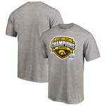 Men's Fanatics Branded Heathered Gray Iowa Hawkeyes 2021 Big Ten Wrestling Conference Champions T-Shirt
