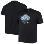 Men's Fanatics Branded Black Tampa Bay Rays Big & Tall Midnight Mascot Team Logo T-Shirt