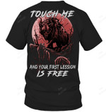 Touch Me And Your First Lesson Is Free Men Tank Top V-Neck T-Shirt
