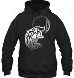 Howling Fenrir Wolf Shirt Nordic Mythology Sweatshirt Hoodie Long Sleeve