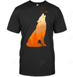 Wolf Howling Men Tank Top V-Neck T-Shirt