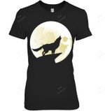 Wolf Howling At The Moon 2 Women Tank Top V-Neck T-Shirt