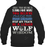 Wolf Wisdom Sweatshirt Hoodie Long Sleeve