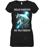 Hello Darkness My Old Friend Women Tank Top V-Neck T-Shirt
