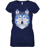 Wolf Women Tank Top V-Neck T-Shirt