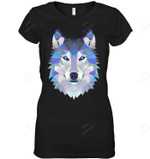 Wolf Women Tank Top V-Neck T-Shirt