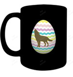 Wolf Easter Eggs Tshirt Mug