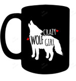 Crazy Wolf Girl Mug
