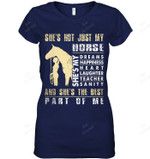 She's Not Just My Horse Women Tank Top V-Neck T-Shirt