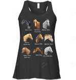 Horse Breeds Equestrian Horseback Women Tank Top V-Neck T-Shirt