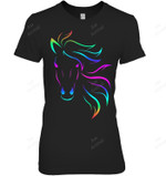 Horse Riding Equestrian Colorful Women Tank Top V-Neck T-Shirt