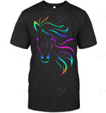 Horse Riding Equestrian Colorful Men Tank Top V-Neck T-Shirt