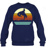 Rodeo Bucking Bronco Horse Retro Style Sweatshirt Hoodie Long Sleeve