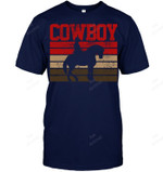 Cowboy Rodeo Horse Gift Country Men Tank Top V-Neck T-Shirt