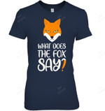 What Does The Fox Say Design Fox Women Tank Top V-Neck T-Shirt