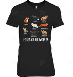 Foxes Of The World Women Tank Top V-Neck T-Shirt