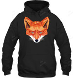 Cool Cute Graphic Fox Face Head Fox Sweatshirt Hoodie Long Sleeve