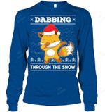 Dabbing Through The Snow Fox Sweatshirt Hoodie Long Sleeve