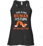This Is My Human Costume I'm Really A Fox Women Tank Top V-Neck T-Shirt