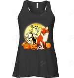 Funny Fox Halloween Costumefox Women Tank Top V-Neck T-Shirt