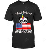 Proud To Be An Americorn Men Tank Top V-Neck T-Shirt