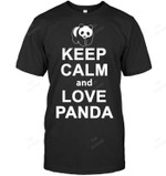 Keep Calm And Love Panda Men Tank Top V-Neck T-Shirt