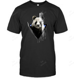 The Faded Panda Paint Men Tank Top V-Neck T-Shirt