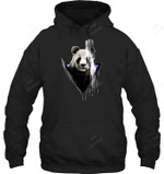 The Faded Panda Paint Sweatshirt Hoodie Long Sleeve