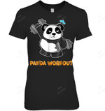 Panda Workout Women Tank Top V-Neck T-Shirt