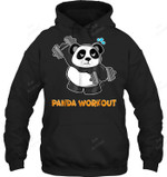 Panda Workout Sweatshirt Hoodie Long Sleeve