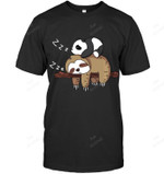 Panda Is Sleeping Men Tank Top V-Neck T-Shirt