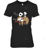 Panda Is Sleeping Women Tank Top V-Neck T-Shirt