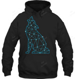 Geometric Wolf Sweatshirt Hoodie Long Sleeve
