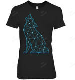Geometric Wolf Women Tank Top V-Neck T-Shirt