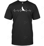 Heartbeat Wolf Men Tank Top V-Neck T-Shirt