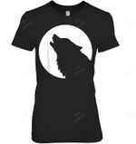 Wolf Moon 2 Women Tank Top V-Neck T-Shirt