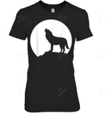 Wolf Moon 3 Women Tank Top V-Neck T-Shirt