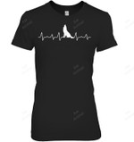Heartbeat Wolf Women Tank Top V-Neck T-Shirt
