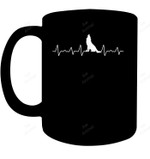 Heartbeat Wolf Mug