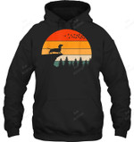 Dachshund Weiner Dog Sunset Retro Style Sweatshirt Hoodie Long Sleeve