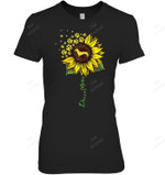 Doxie Mom Sunflower Dachshund Lover S Dog Mom Mama Women Tank Top V-Neck T-Shirt